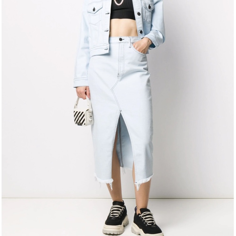 3x1 Denim Midi Skirt
